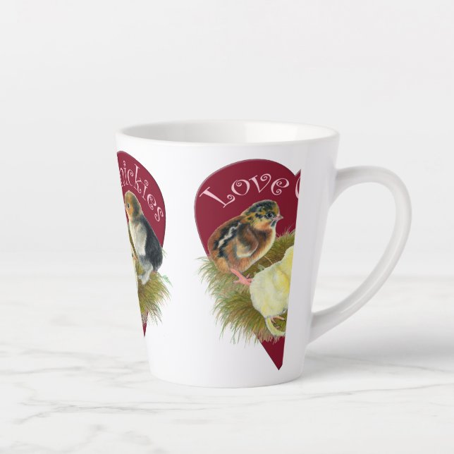 Love Chickies Latte Mug (Right)