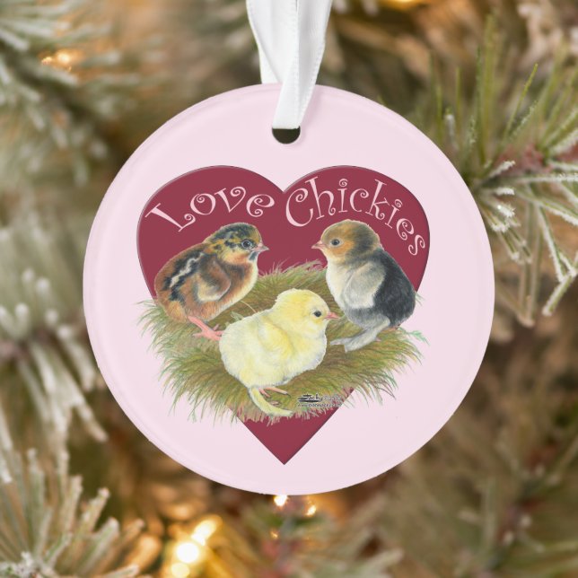 Love Chickies Ornament (Tree)