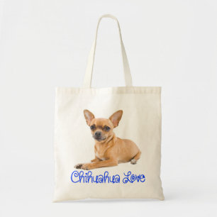 Love Chihuahua Puppy Dog Canvas Tote Bag