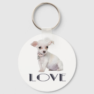 Love Chihuahua Puppy Dog Keychain