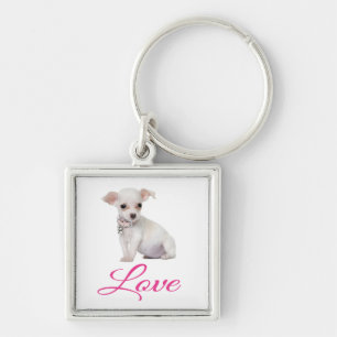 Love Chihuahua Puppy Dog Keychain