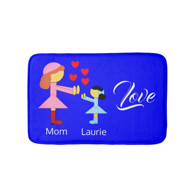 Love Children:  Blue Bath Mat (Front)