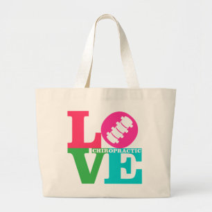 LOVE Chiropractic {Colours} Tote Bag
