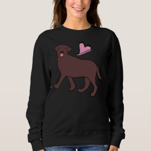 Love Chocolate Labrador Retriever Sweatshirt