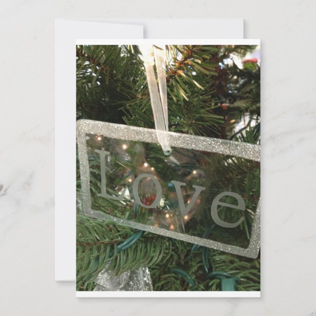 "LOVE" CHRISTMAS PARTY INVITATION (Front)