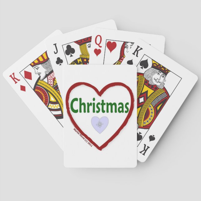 Love Christmas Playing Cards (Back)