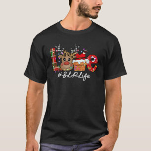 Love Christmas Speech Language Pathologist Reindee T-Shirt