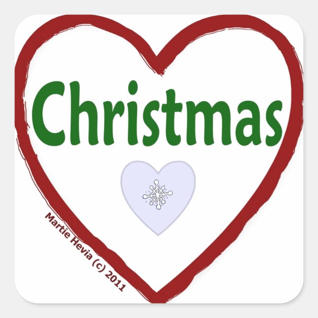 Love Christmas Sticker (Front)