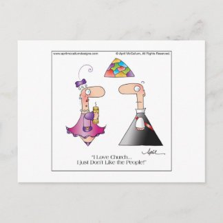 LOVE CHURCH Postcard by April McCallum