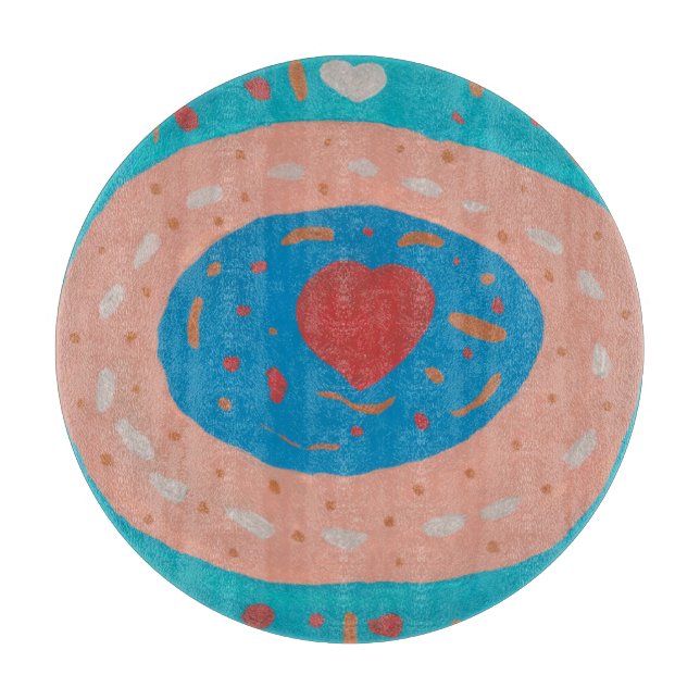 Love Circles Cutting Board (Front)