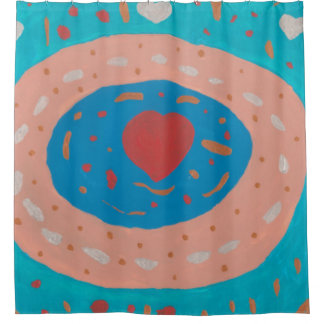 Love Circles Shower Curtain