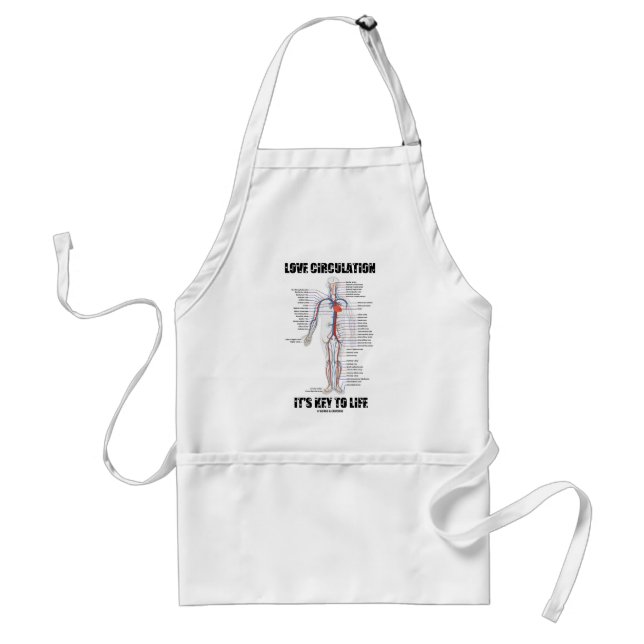 Love Circulation It's Key To Life Standard Apron (Front)