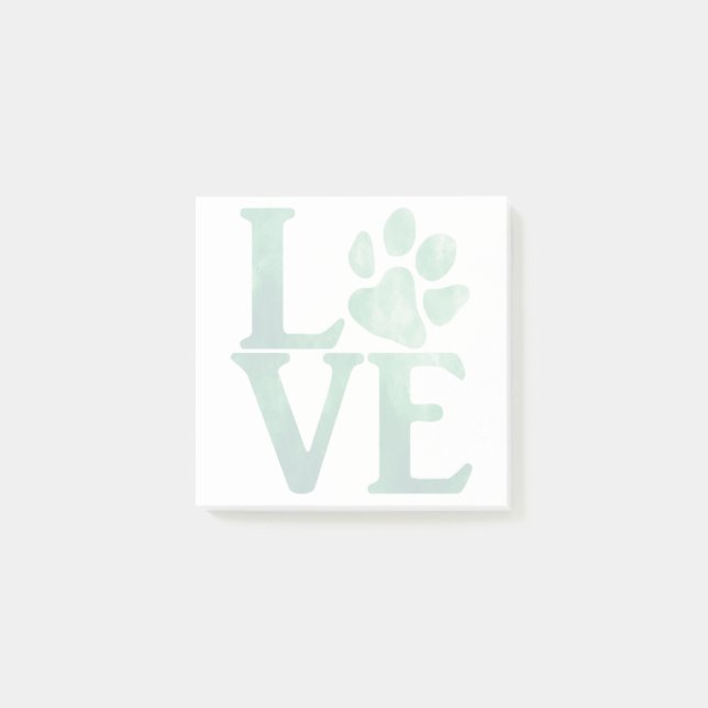 Love Classic Green Post-it Notes (Front)