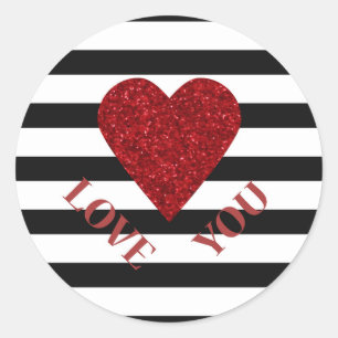 Love Classic Round Sticker