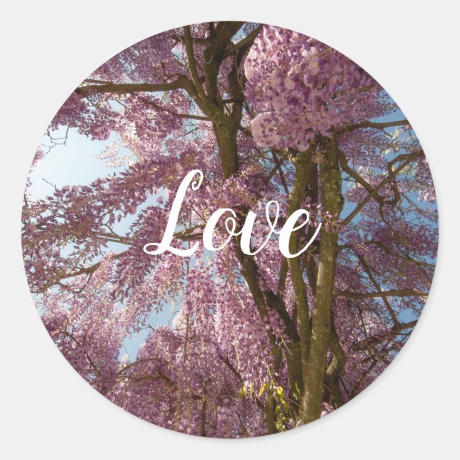 Love Classic Round Sticker (Front)