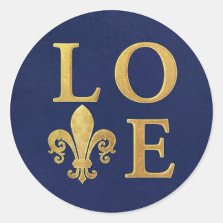 Love Classic Round Sticker