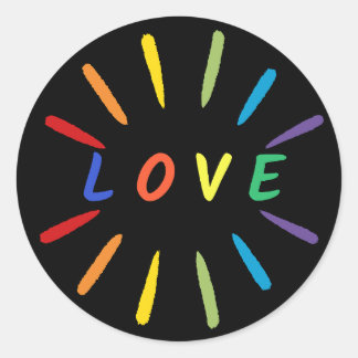 Love Classic Round Sticker