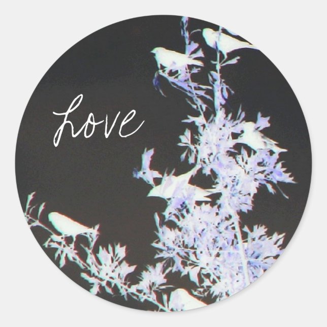 Love Classic Round Sticker (Front)