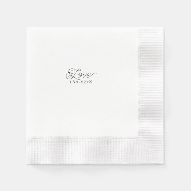 Love Cocktail Napkin (Front)