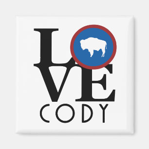 LOVE Cody Wyoming Magnet