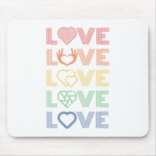 Love Cœur Amour Aimer Motivation Inspiration Mouse Pad