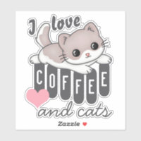 Love Coffee and Cats Cute