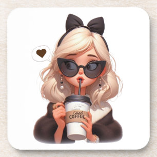 Love coffee coaster