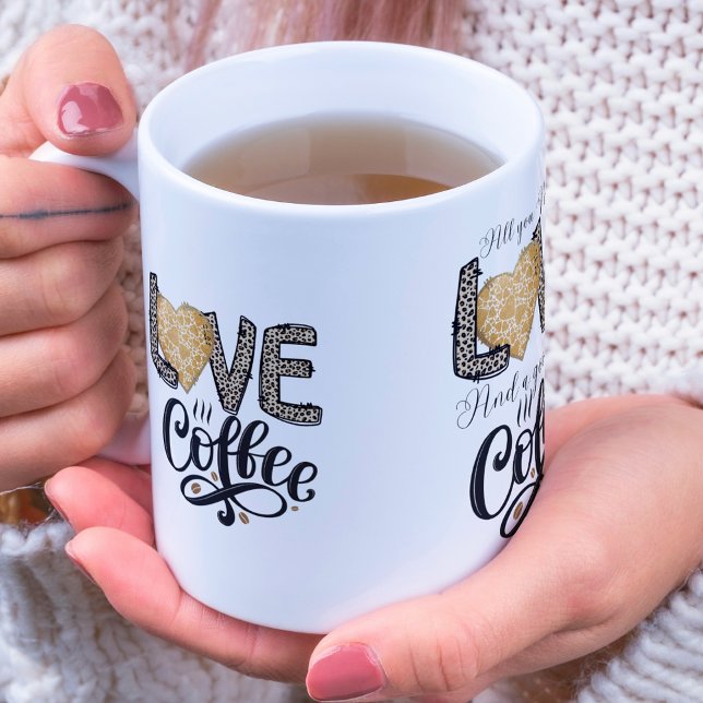 Love Coffee funny cute trendy quotes for her Mug (Creator Uploaded)