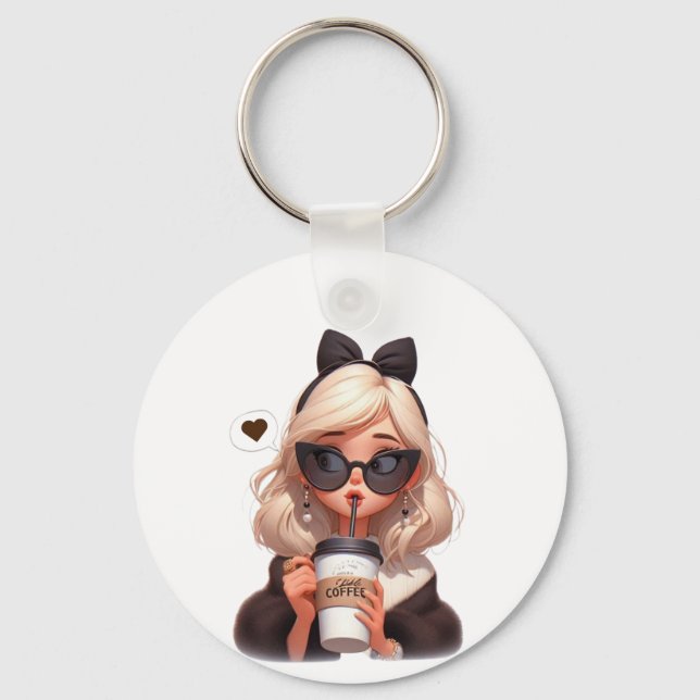 Love coffee key ring (Front)