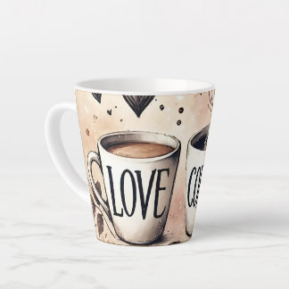 love coffee latte mug