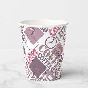 Love coffee mug paper cups