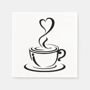 Love Coffee Napkin