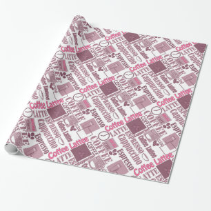 Love coffee wrapping paper