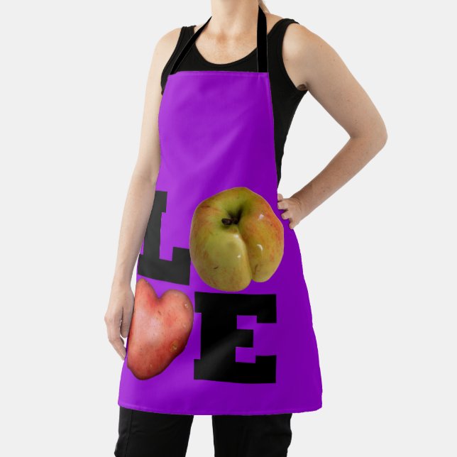 LOVE Collection Potatoe Kitchen all-over Apron (Insitu)
