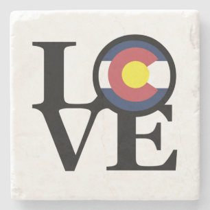 LOVE Colorado Stone Coaster