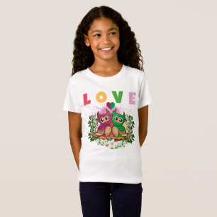 LOVE COLORFUL LOVELY CUTE  ADORABLE OWLS  T-Shirt