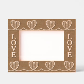 Love Connect Etched Wooden Frame Engraved Frames