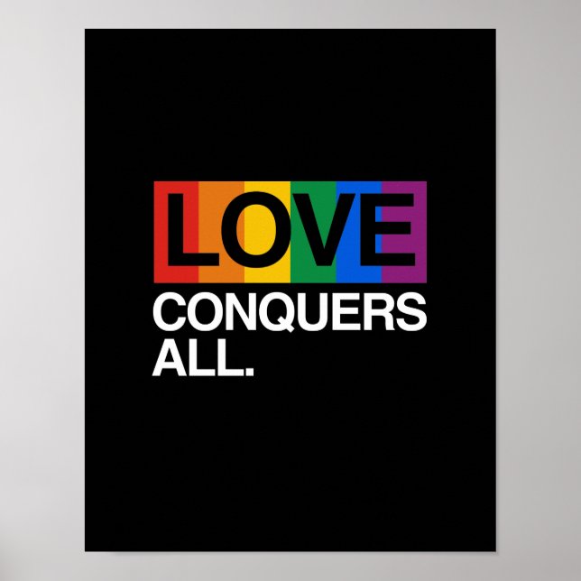 LOVE CONQUERS ALL -.png Poster (Front)
