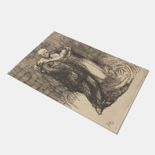 Love Consecrated (by Paul-Albert Besnard) Doormat