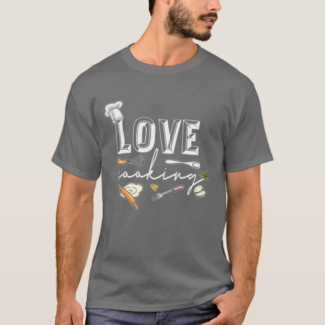 Love Cooking family T-Shirt (Front)