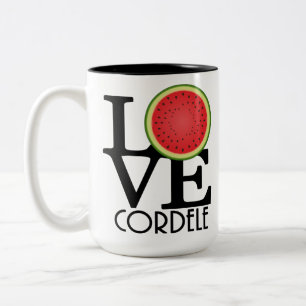 LOVE Cordele Watermelon Series 15oz Two-Tone Coffee Mug
