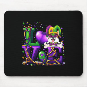 Love Corgi Dog Carnival Mask Dog Lover Women Men M Mouse Pad
