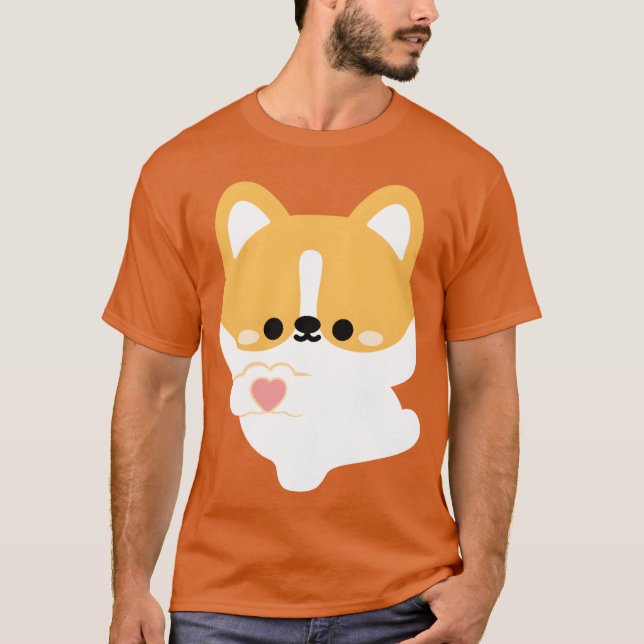 Love Corgi friend T-Shirt (Front)