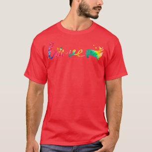 Love Corgi Tie Dye Paw Mum Dad T-Shirt