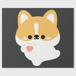 Love Corgi Wrapping Paper