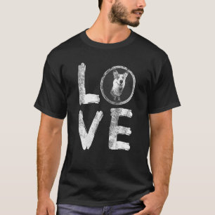 Love Corgies Corgi Dog Spellout Idea Mum Dad T-Shirt