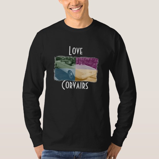 Love Corvairs Black T-Shirt (Front)