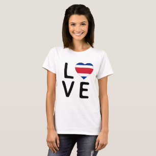 Love - Costa Rica Flag T-Shirt
