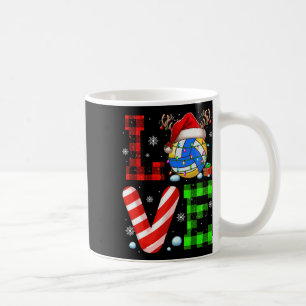 Love Costume Volleyball Xmas Santa Reindeer Funny Coffee Mug