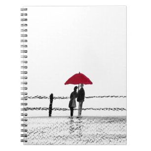 Love couple anniversary spiral notebook